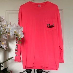 💋NWOT PINK Victoria’s Secret Long Sleeve Shirt